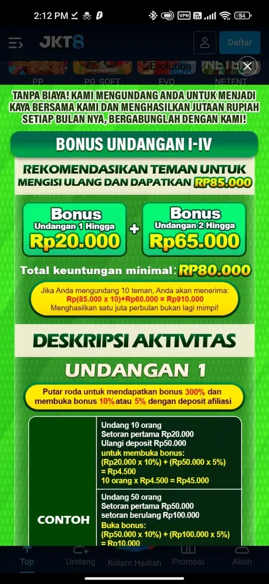 JKT8 APK Screenshot 5 - Profil Pengguna